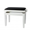 BANQUETTE DE PIANO DELUXE coloris blanc brillant